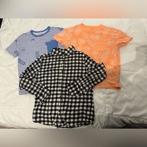 Cat & Jack Boys Shirts Bundle Size M